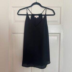 LOFT Black Flowy Blouse